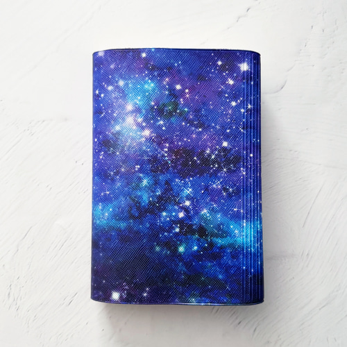 星と銀河の宇宙柄 ブックカバー・手帳カバー（A6）ほぼ日手帳