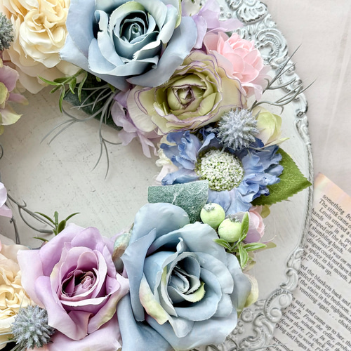 フランスアンティークショップ アンティーク フランス 薔薇 ローズ 布