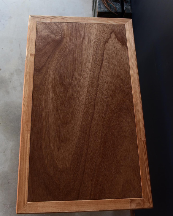 現代人のための文机　足るを知る家具　机　テーブル　デスク　書斎　学習机　文机 面材はラワン材 奥行 #板