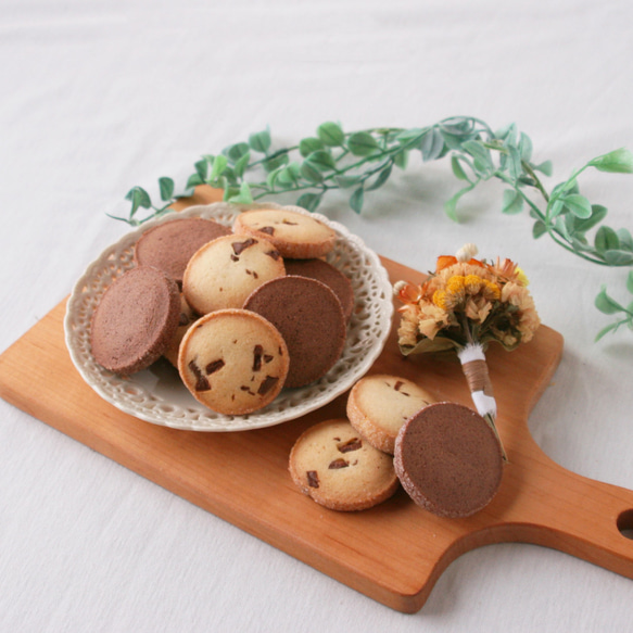 【アイスボックスクッキー】 クッキー 素焼きクッキー アイスボックスクッキー ショコラクッキー チョコチップクッキー 2枚目の画像