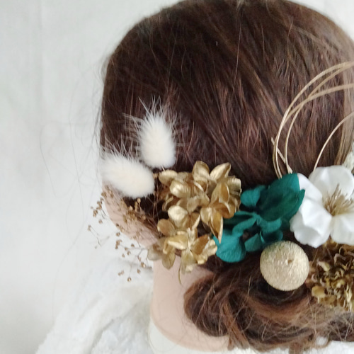 ショートヘア／ボブへアにもおススメの髪飾り ヘア飾り 成人式 卒業式