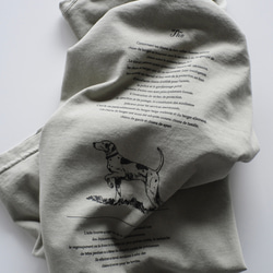 ヴィンテージライクTシャツ / sheep dog / サンドカーキ 4枚目の画像