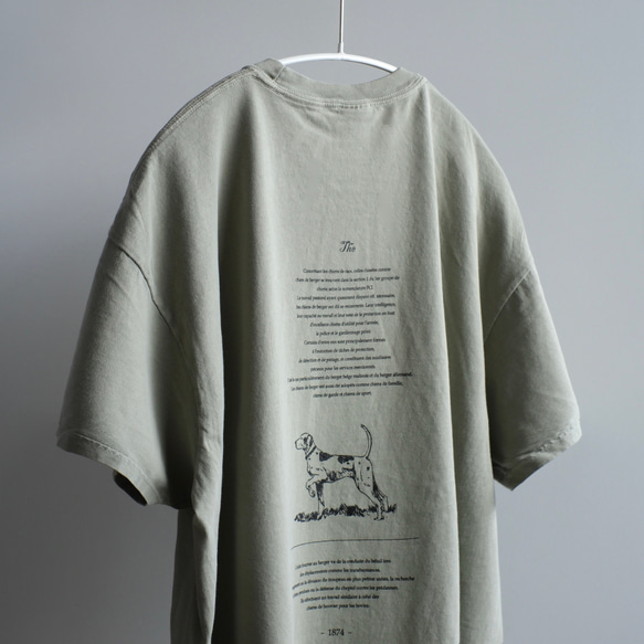 ヴィンテージライクTシャツ / sheep dog / サンドカーキ 3枚目の画像
