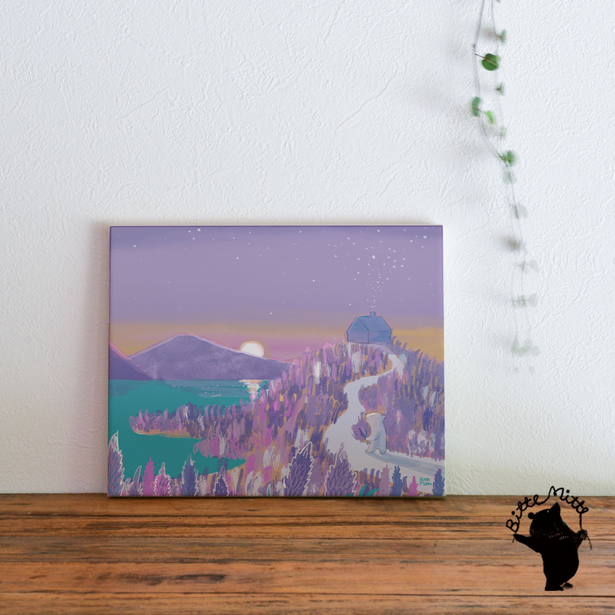 アートパネル ファブリック パネル ボード インテリア 絵画 北欧＊花 ルピナス テカポ