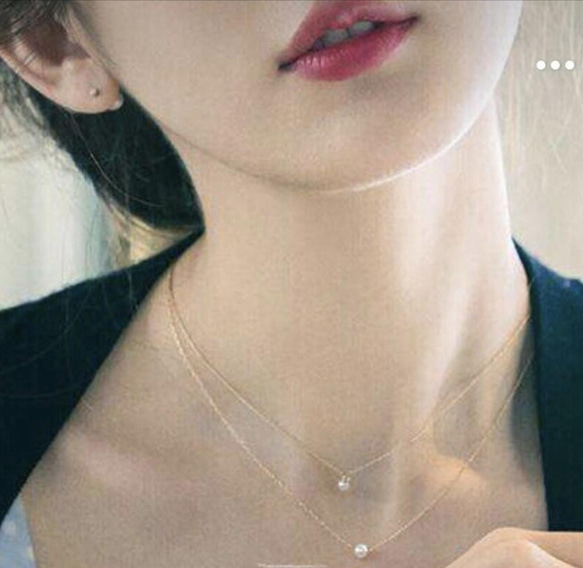 いい子真珠ネックレス　K18 高級アコヤ真珠　ベビーパール　 4枚目の画像