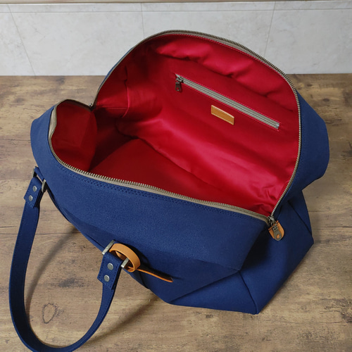 帆布ボストンバッグ BS-1 ダークネイビー ボストンバッグ BraveryField