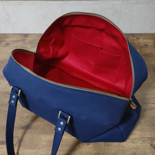 帆布ボストンバッグ BS-1 ダークネイビー ボストンバッグ BraveryField