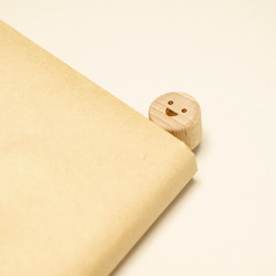 ブックマーク・スマイル　A5サイズ用　ブラウン 3枚目の画像