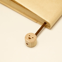 ブックマーク・スマイル　A5サイズ用　ブラウン 4枚目の画像