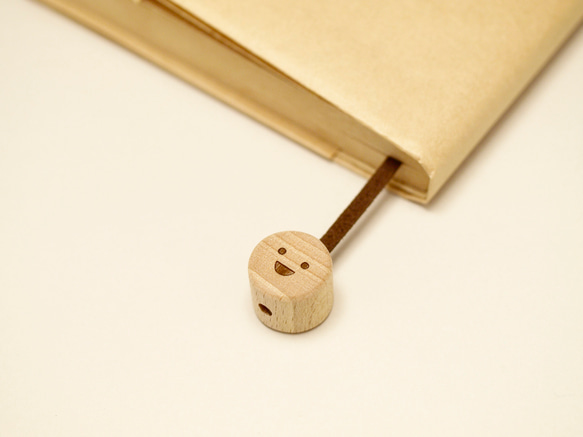 ブックマーク・スマイル　A5サイズ用　ブラウン 4枚目の画像