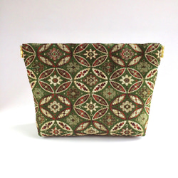 エッセンス&レメディー用安心ポーチ Sサイズ  西陣織 正絹  男女兼用 電磁波シールドポーチ 4枚目の画像