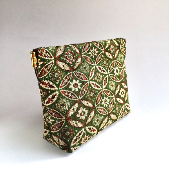 エッセンス&レメディー用安心ポーチ Sサイズ  西陣織 正絹  男女兼用 電磁波シールドポーチ 5枚目の画像