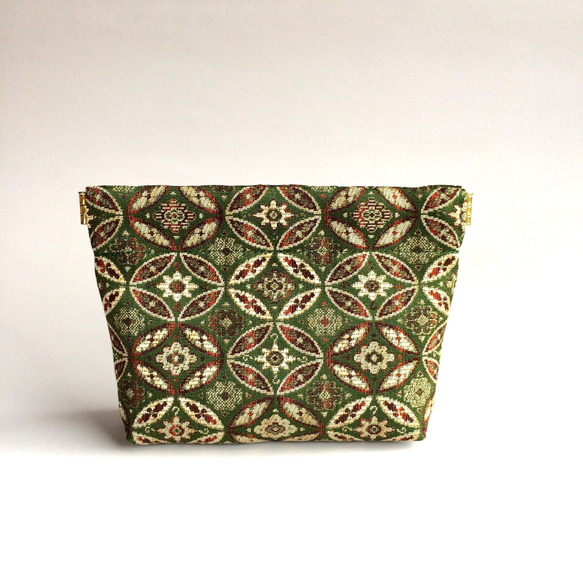 エッセンス&レメディー用安心ポーチ Sサイズ  西陣織 正絹  男女兼用 電磁波シールドポーチ 1枚目の画像