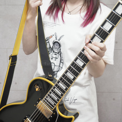 ステッチで魅せる帆布ギターストラップ 楽器・アクセサリ Bibiri 通販