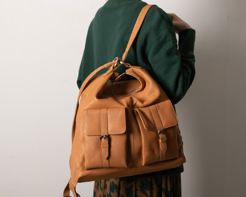 春幸秋様リクエストネモフィラ生地のリュック2点 ハンドメイド Legato Largo リュック レディース 通勤 小さめ 大人 40代 おしゃれ