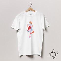 名入可能★ABCバレリーナ【くるみ割り人形より】キッズTシャツ 1枚目の画像