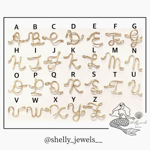 ピアス　オーダー専用ページ ピアス オーダー専用ページ Name-Order Lettering Pierce （オーダー