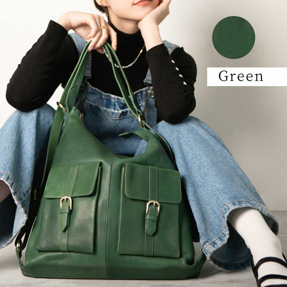 【限時10折優惠】雙肩包，天然皮革，A4尺寸，兩用包，植鞣革，駝色，HAB008 第8張的照片