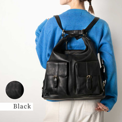 【限時10折優惠】雙肩包，天然皮革，A4尺寸，兩用包，植鞣革，駝色，HAB008 第7張的照片