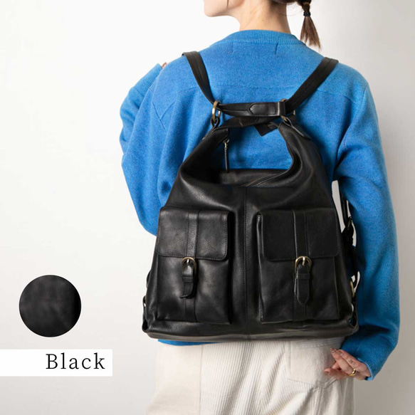 【限時10折優惠】雙肩包，天然皮革，A4尺寸，兩用包，植鞣革，駝色，HAB008 第7張的照片