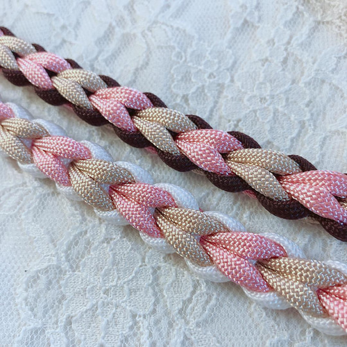 ひめ、パラコードリード、250cm✕2本 6本編み パラコード フルオーダー リード | hiyori2024