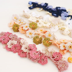 OYA crochet bracelet [Bijou MARY] Sweet Vanilla 第5張的照片