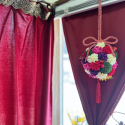 婚禮婚禮花束圓形花束日式婚禮和服前期照片拍攝 Mari 球花束 [在婚紗照中閃耀的生動] 第2張的照片