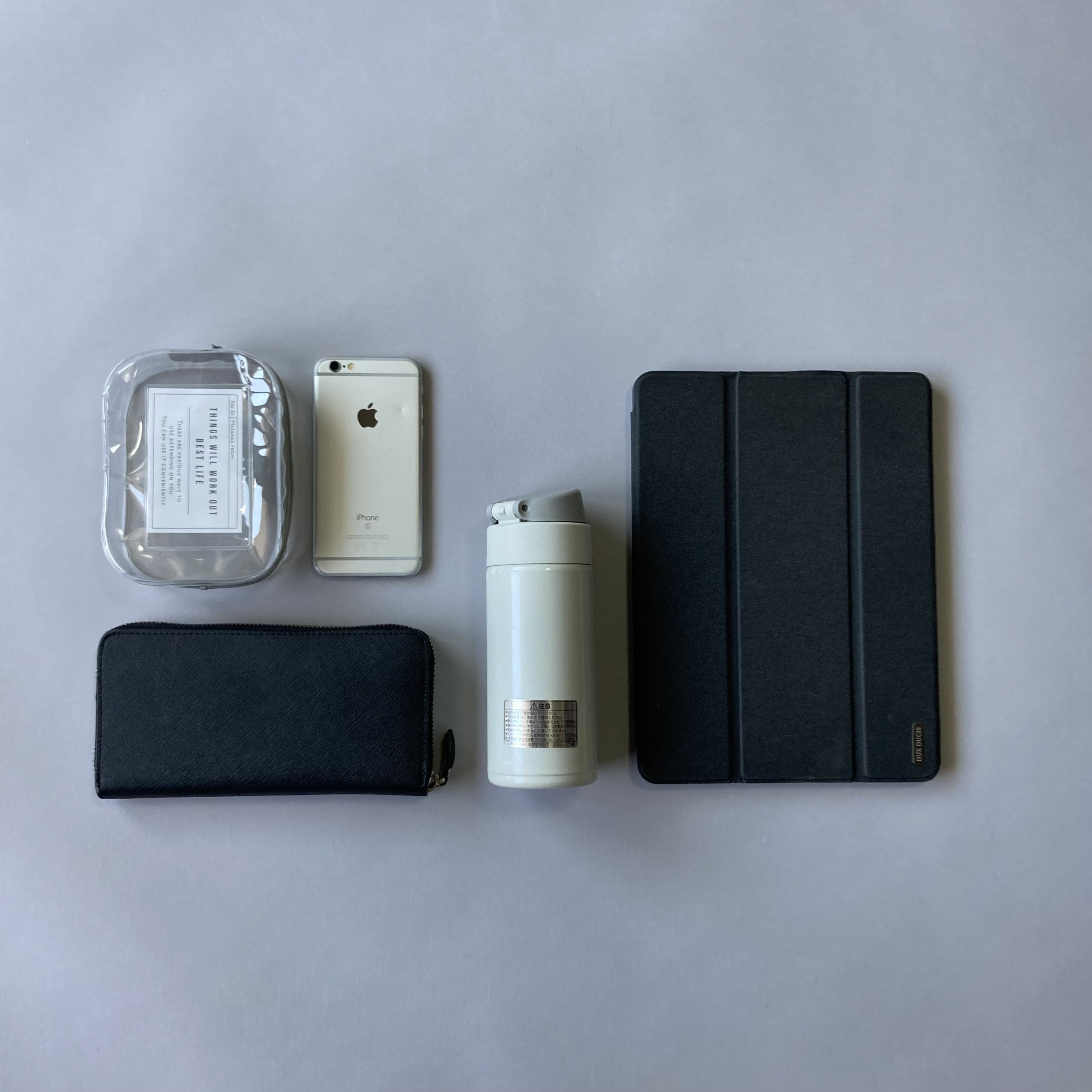 (M)ちょうどいいサイズのトートバッグ 「 grip 」( グレー×ホワイト )