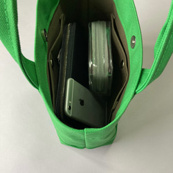 (S)少しだけ自分へのご褒美ミニトート「 ALL  」(モスグリーン） 4枚目の画像