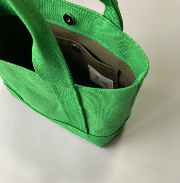 (S)少しだけ自分へのご褒美ミニトート「 ALL  」(モスグリーン） 8枚目の画像