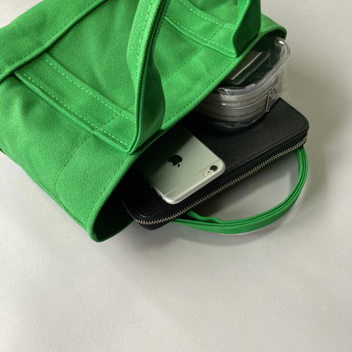 S)少しだけ自分へのご褒美ミニトート「 ALL 」(モスグリーン） トート