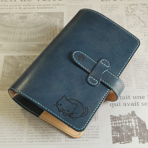 システム手帳　　～　ねこのかくれんぼ　～　　バイブルサイズ システム手帳 ～ ねこのかくれんぼ ～ バイブルサイズ 手帳 さくらふと