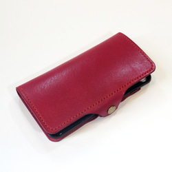 側面留め牛革レザーケース iPhone,Android 多機種制作 スマホケース