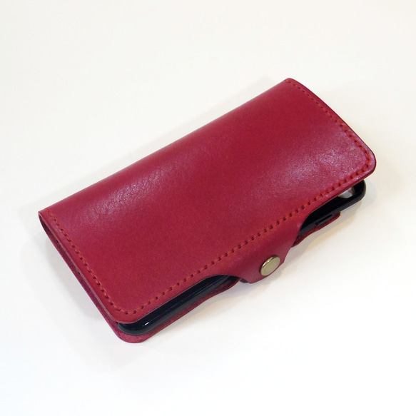 側面留め牛革レザーケース iPhone,Android 多機種制作 スマホケース  