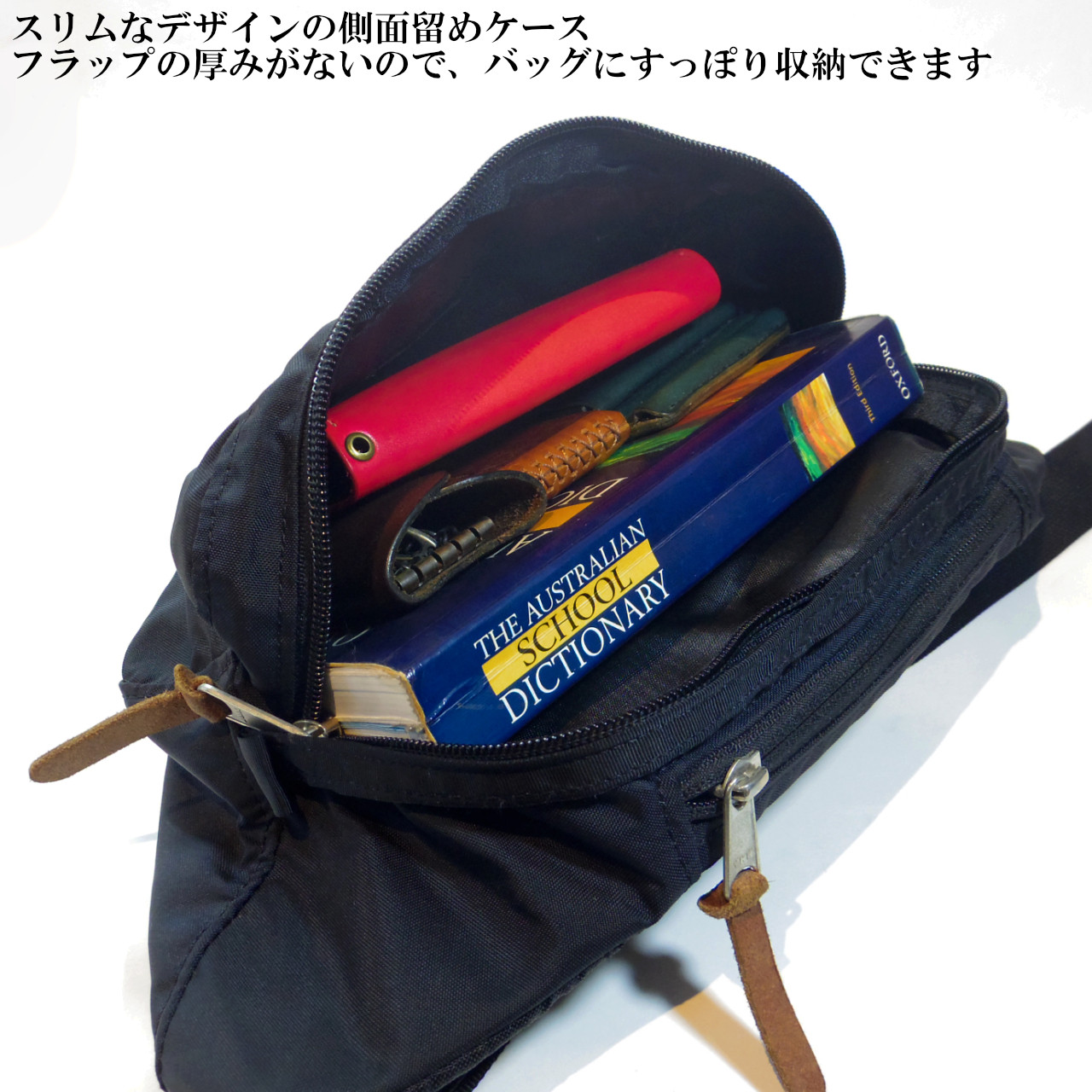 側面留め牛革レザーケース iPhone,Android 多機種制作 スマホケース 手帳型 ワインレッド 臙脂色