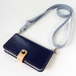 新品未使用 エルメスレザー ケース スナップボタン付き スナップボタン留めレザーケースとショルダーストラップ iPhone