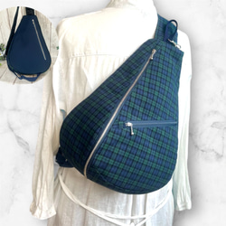 柄を楽しむボディバッグ(L）ウィリアムモリス・ピンパーネル【受注生産