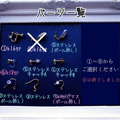 氷星のカケラ ピアスorイヤリング】 レジンアクセサリー 月 宇宙