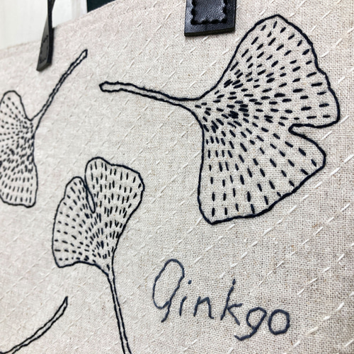 pinkdia38　♡新作　モノトーン系　刺し子バッグ 刺し子バッグ小 白×黒 – mono-kimono - 紺仁