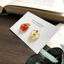 Apple Earring｜りんごイヤリング〔秋のフルーツ〕 3枚目の画像