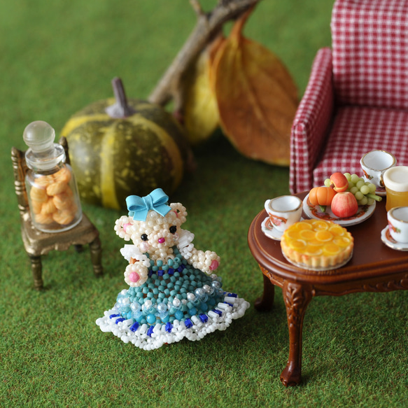 【手作りキット】パーティーテディベアセット～Alice・Owen～ 6枚目の画像