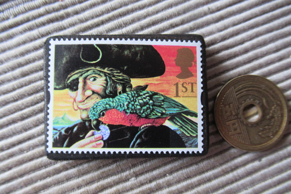 英國童話郵票胸針3988 第3張的照片
