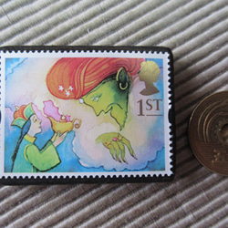 英國童話郵票胸針3995 第3張的照片