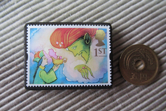 英國童話郵票胸針3995 第3張的照片