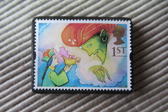 英國童話郵票胸針3995 第1張的照片