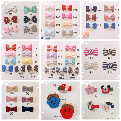 ベビー&キッズ春色ヘアクリップ3セット⭐︎お得⭐︎