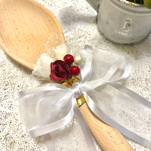 ❤️再販22❣️結婚式ファーストバイト用名入れ特大スプーン