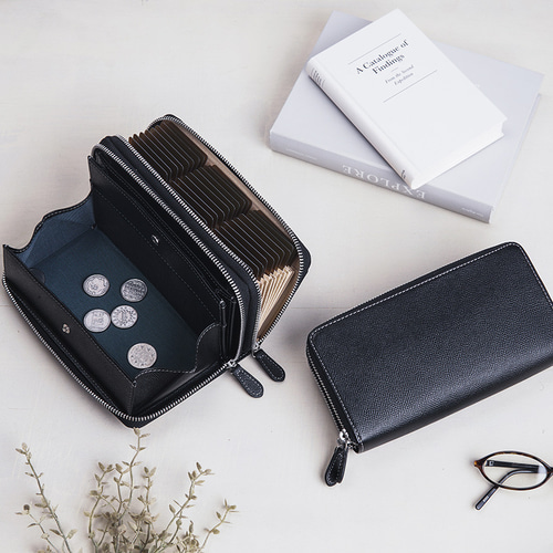 イニシャル入り マネークリップ マルチウォレット セット ブラック Maison Margiela（メゾンマルジェラ） マネークリップ WALLET SLIM 2