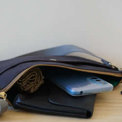 当店人気NO.2 浜松帆布サコッシュ (M)黒 4枚目の画像