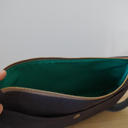 当店人気NO.2 浜松帆布サコッシュ (M)黒 5枚目の画像